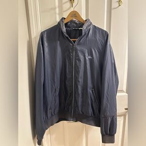 Vintage Lacoste Club Men’s Jacket Blue Full Zip Windbreaker Size XL